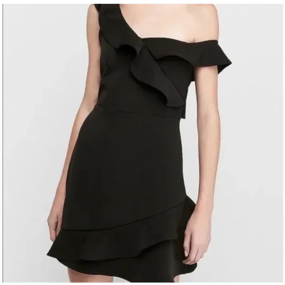 Express Off the Shoulder Ruffle Dress